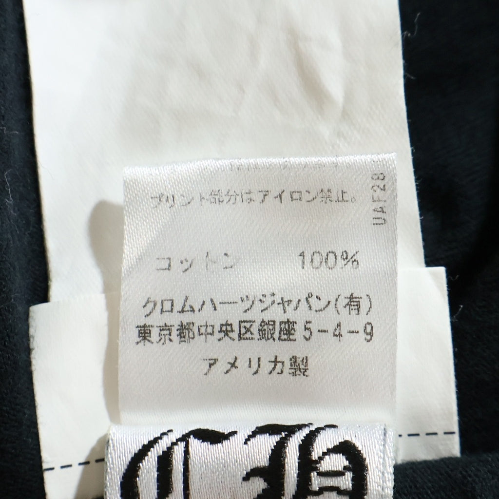 CHROME HEARTS(クロムハーツ) FOTI JARVIS フォティ ジャービス フロントプリント クルーネック半袖Tシャツ ショートスリーブカットソー ブラック