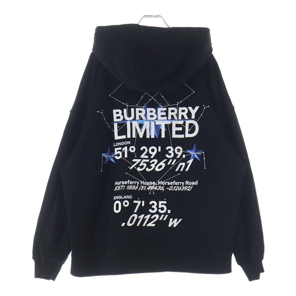 BURBERRY(バーバリー) バックリミテッドプリント プルオーバーパーカー ブラック 8058649