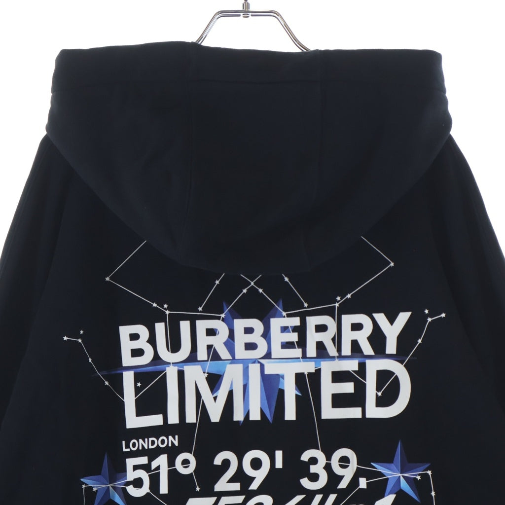 BURBERRY(バーバリー) バックリミテッドプリント プルオーバーパーカー ブラック 8058649