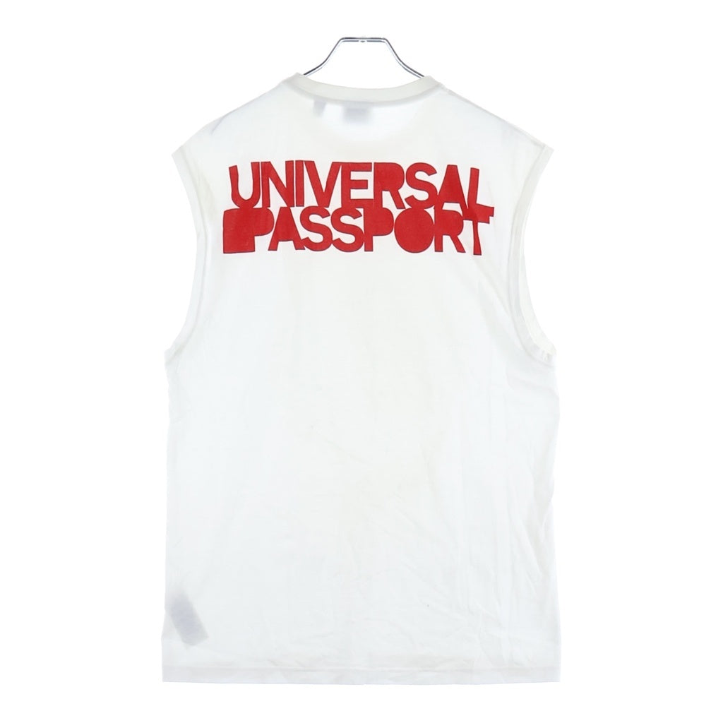BURBERRY(バーバリー) UNIVERSAL PASSPORT ユニバーサルパスポートプリント クルーネック ノースリーブ Tシャツ ホワイト 8052172