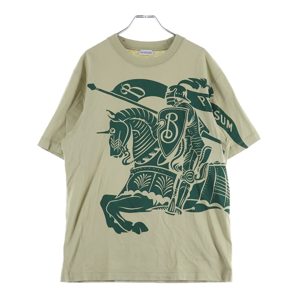 BURBERRY(バーバリー) 24SS EXD Tee フロントプリント クルーネック 半袖Tシャツ ベージュ 8090789