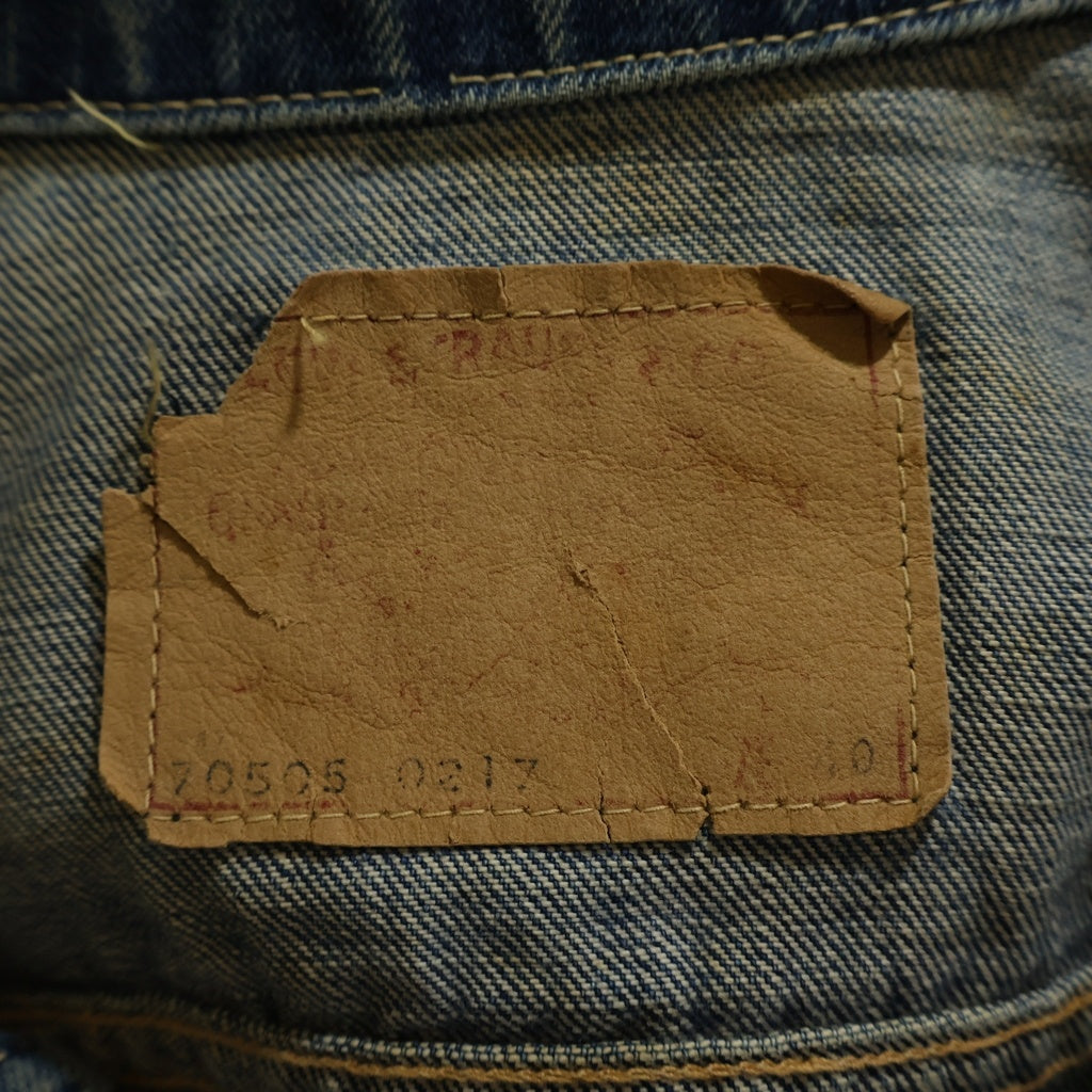 Levi's(リーバイス) 60s VINTAGE 70505 557 W NAME DENIM JACKET ヴィンテージ ダブルネーム ボタン裏O BIG E 均等V デニムトラッカージャケット インディゴ