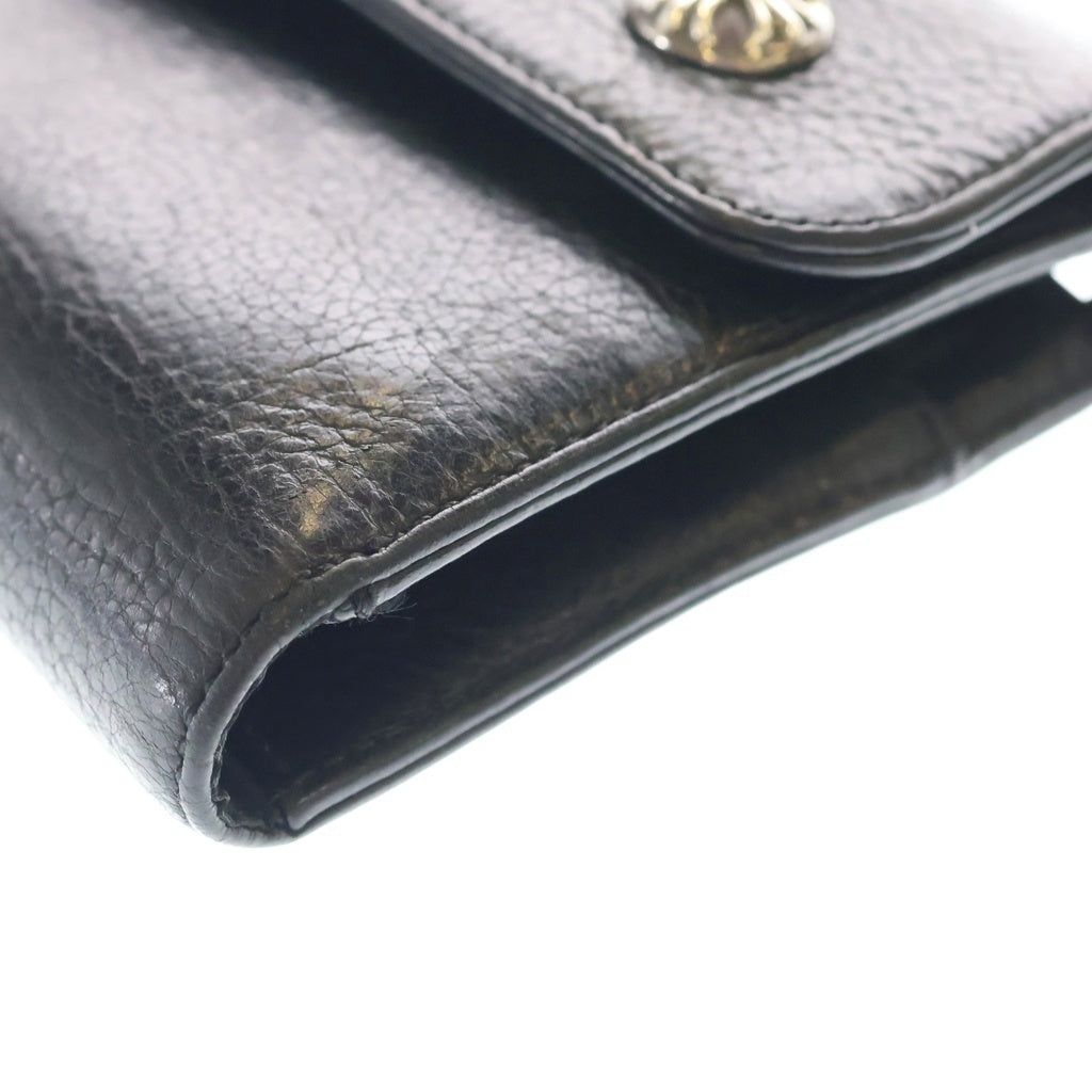 CHROME HEARTS(クロムハーツ) WAVE ウェーブ レザーウォレット 財布 ブラック