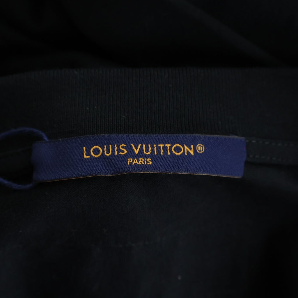 LOUIS VUITTON(ルイヴィトン) エンボス LVロゴ インサイドアウト クルーネック 半袖Tシャツ RM252MQ DT3 HNY55W ブラック