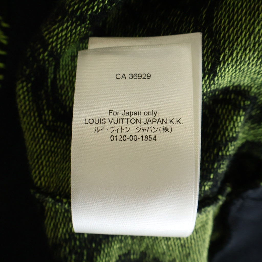 LOUIS VUITTON(ルイヴィトン) ウェイビーモノグラム 長袖 クルーネック ニット セーター 総柄 イエロー RM232M Z64 HPY11W