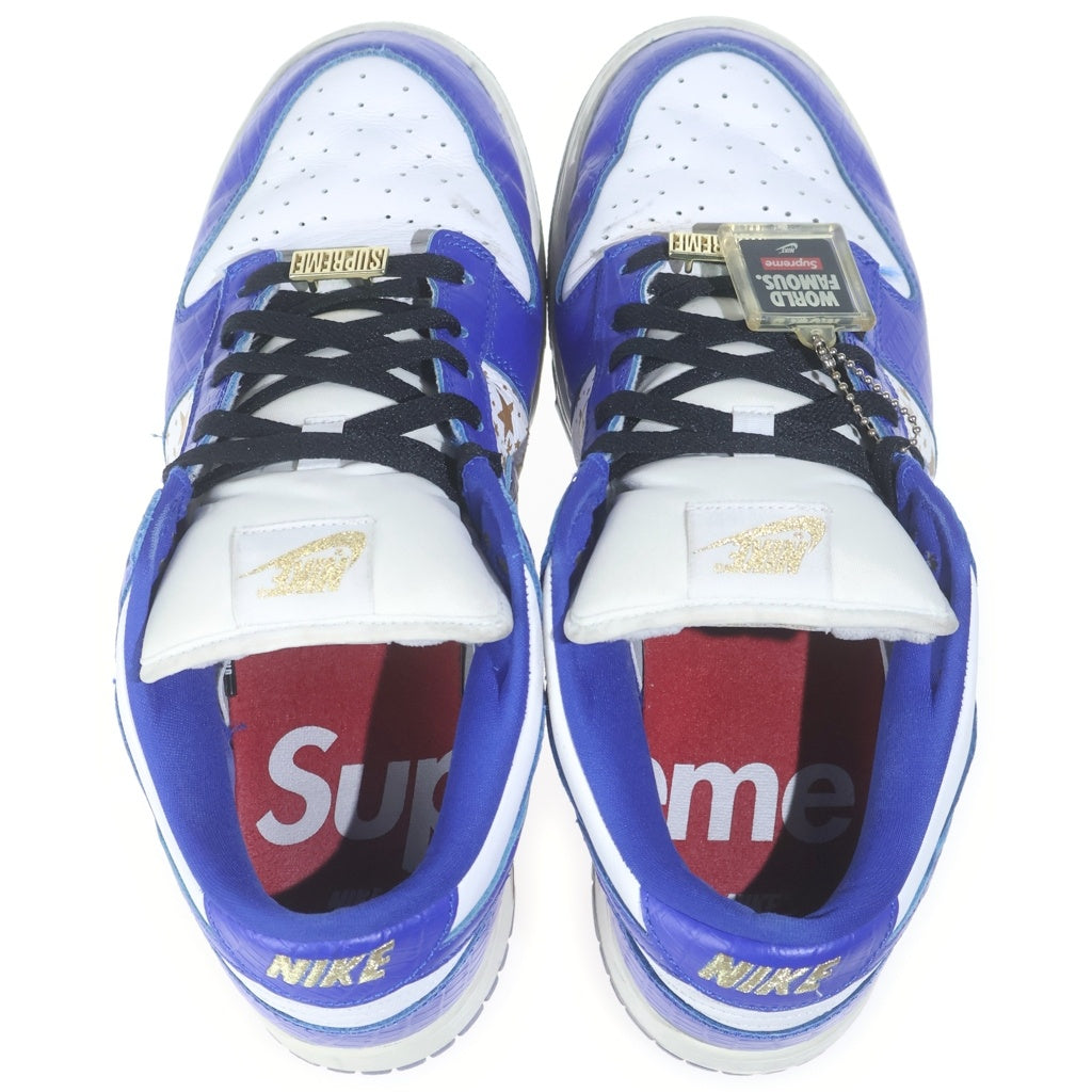 NIKE(ナイキ) 21SS ×SUPREME DUNK LOW OG シュプリーム ダンク ローカットスニーカー ブルー DH3228-100 US10/28cm