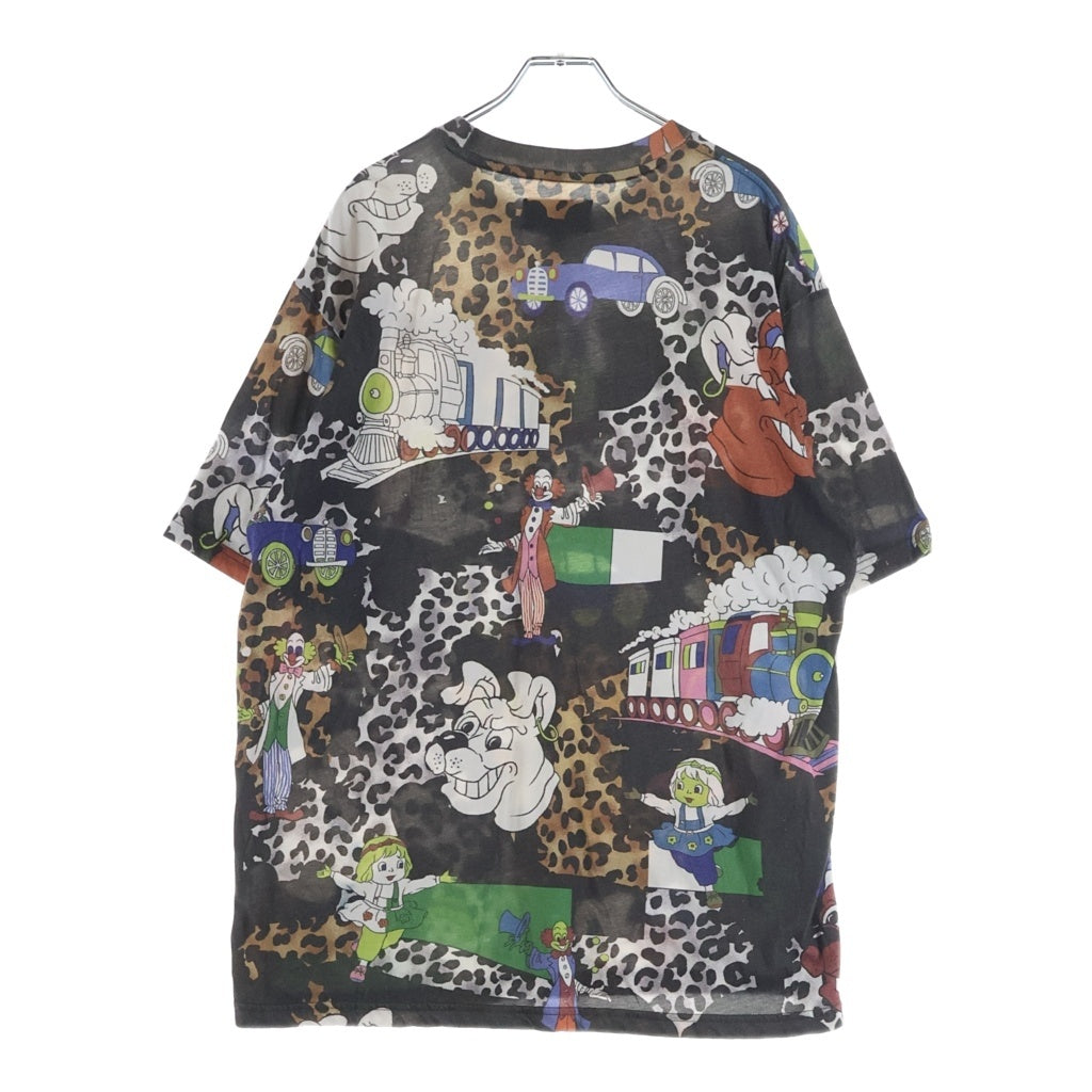 SUPREME(シュプリーム) 24AW ×MARTINE ROSE マーティンローズ S/S TOP ショートスリーブカットソー 総柄 クルーネック半袖Tシャツ ブラック/マルチカラー