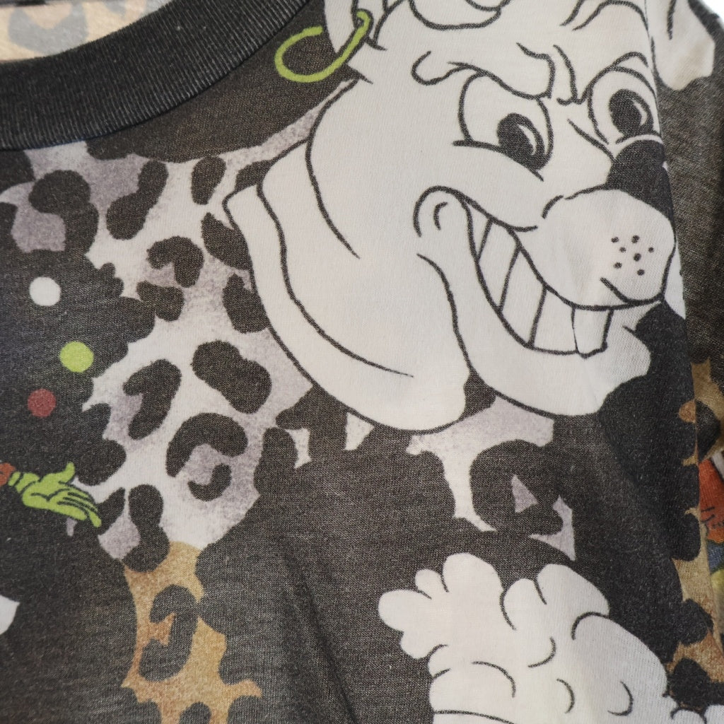 SUPREME(シュプリーム) 24AW ×MARTINE ROSE マーティンローズ S/S TOP ショートスリーブカットソー 総柄 クルーネック半袖Tシャツ ブラック/マルチカラー
