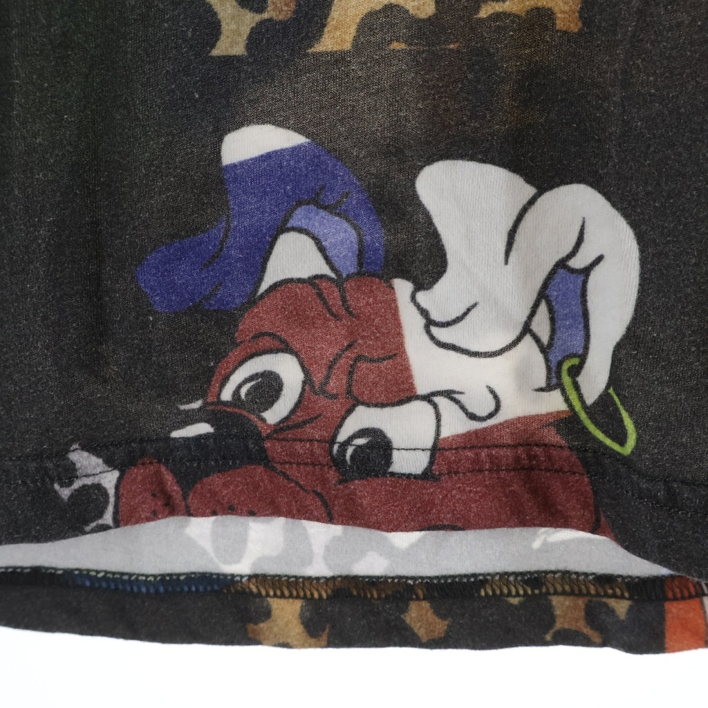 SUPREME(シュプリーム) 24AW ×MARTINE ROSE マーティンローズ S/S TOP ショートスリーブカットソー 総柄 クルーネック半袖Tシャツ ブラック/マルチカラー