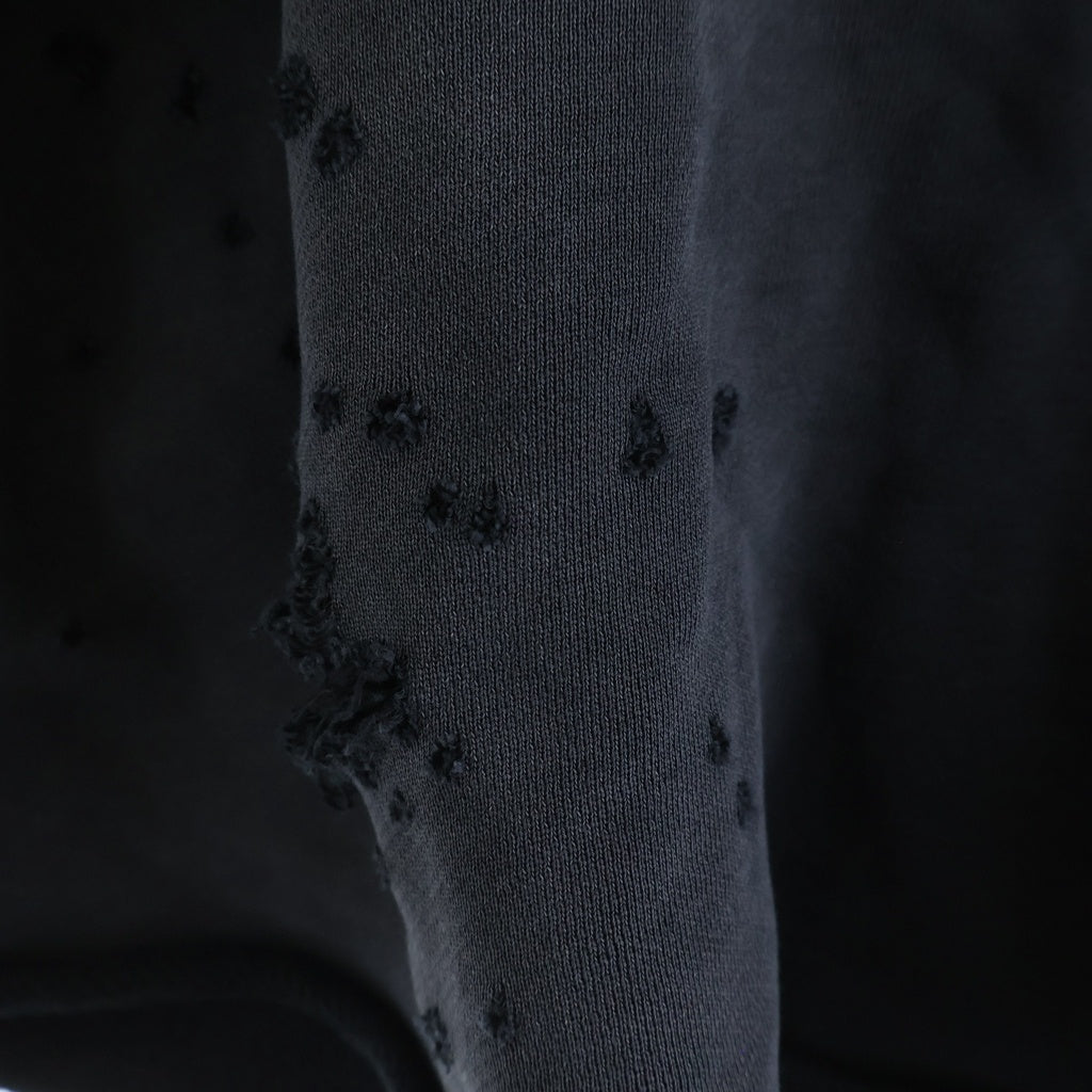 AMIRI(アミリ) Shotgun Sweatshortpant ショットガン スウェット ショートパンツ ダメージ加工 アッシュグレー