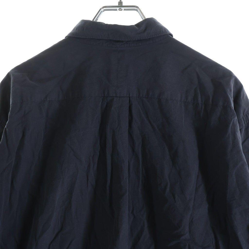 COMOLI(コモリ) 22AW コットン ロングスリーブ 長袖シャツ ブラック W03-02001