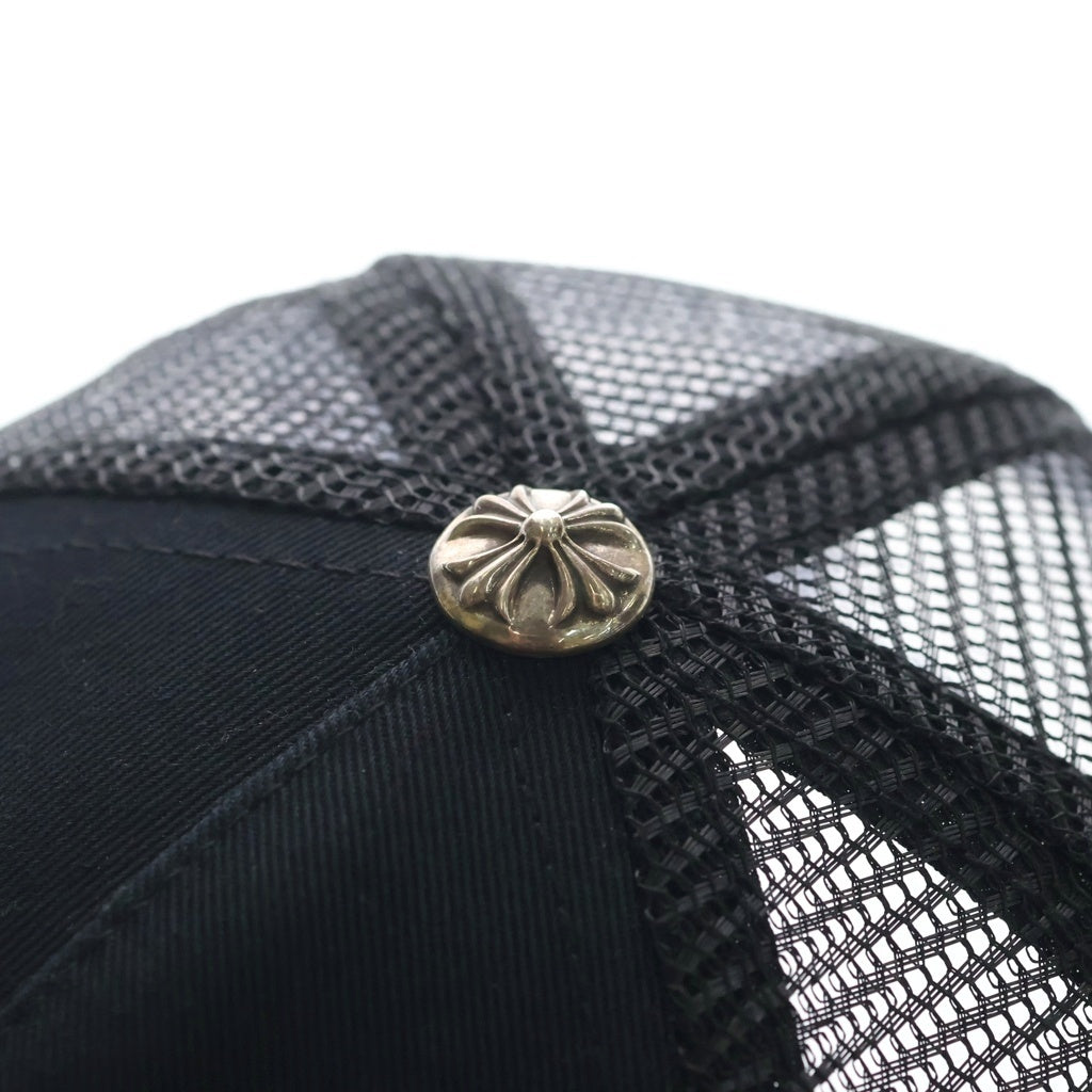 CHROME HEARTS(クロムハーツ) YELLOW CH PLUS TRUCKER CAP ラウンドCHプラス トラッカーキャップ メッシュ ブラック/イエロー