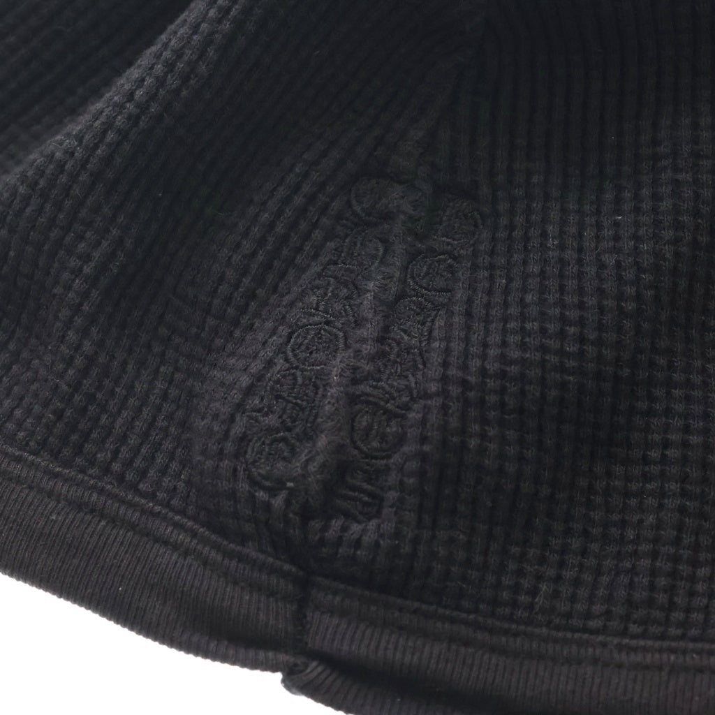 CHROME HEARTS(クロムハーツ) OLD THERMAL BEANIE オールド クロス刺繍 サーマル ビーニー ニット帽 ブラック
