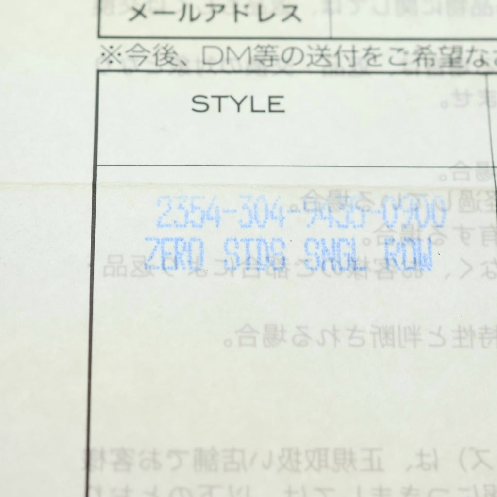 CHROME HEARTS(クロムハーツ) ZERO STUD SNGL ROW ゼロ ピラミッド スタッズ シングル レザー ブレスレット シルバー/ブラック