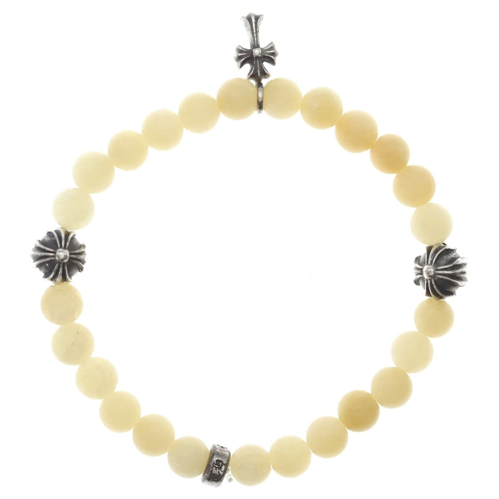 CHROME HEARTS(クロムハーツ) 6mm BEAD 6mm ビーズブレス ブレスレット ホワイト