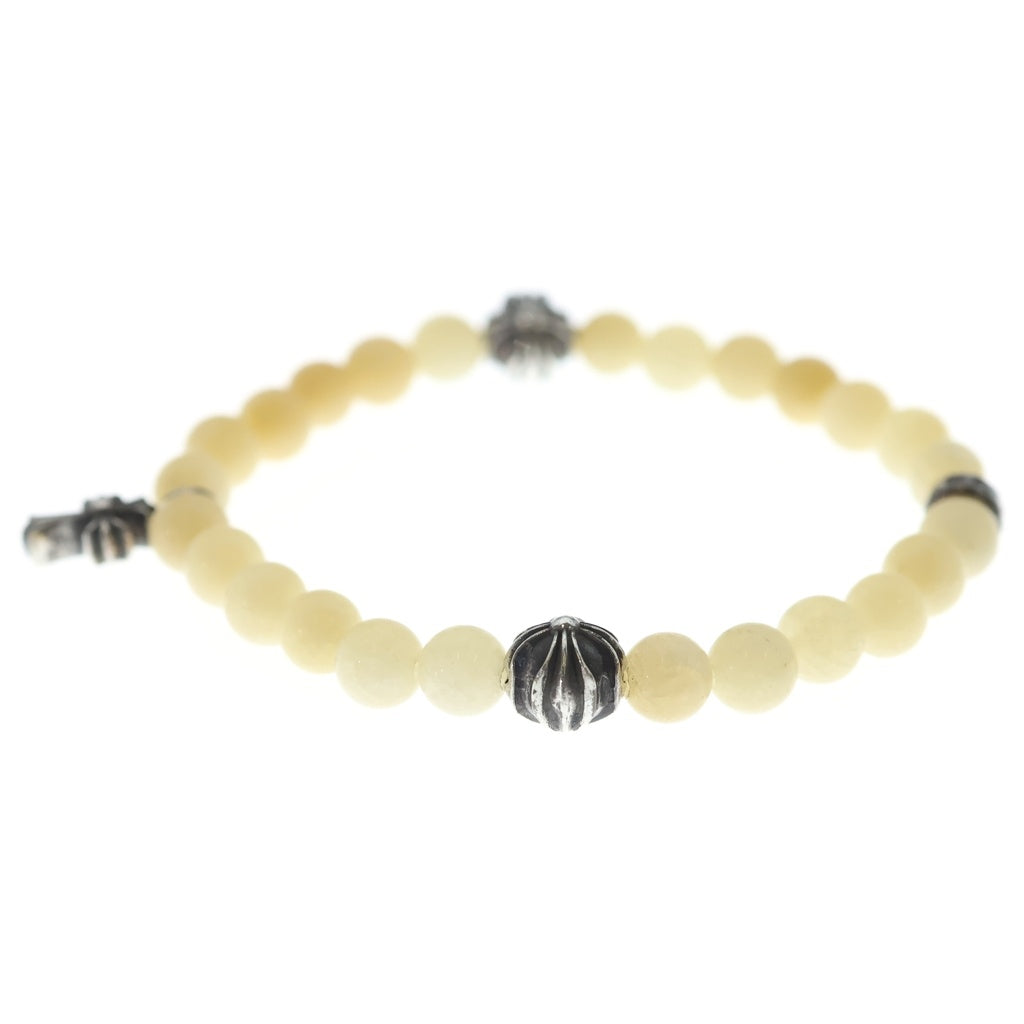 CHROME HEARTS(クロムハーツ) 6mm BEAD 6mm ビーズブレス ブレスレット ホワイト