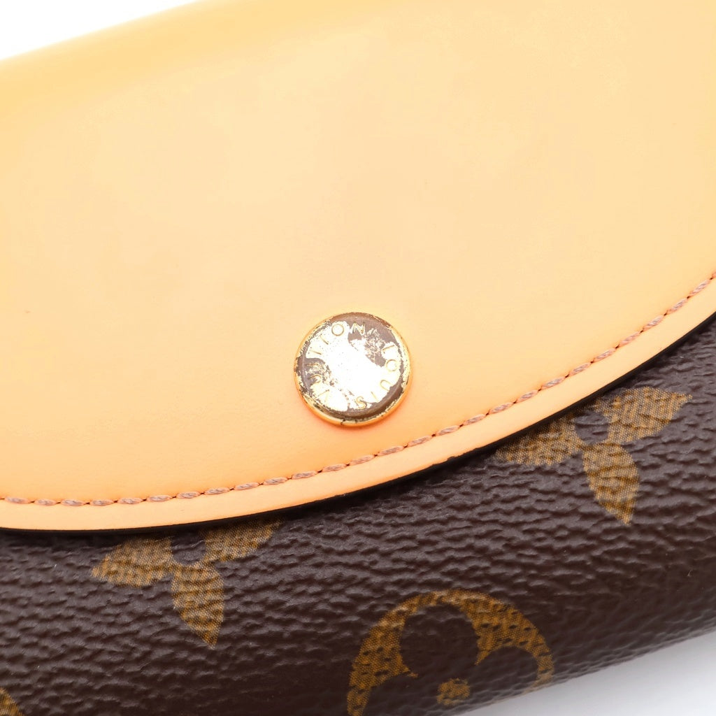 LOUIS VUITTON(ルイヴィトン) ポルトモネ・ロザリ コンパクト ウォレット モノグラム ブラウン/オレンジ M83581