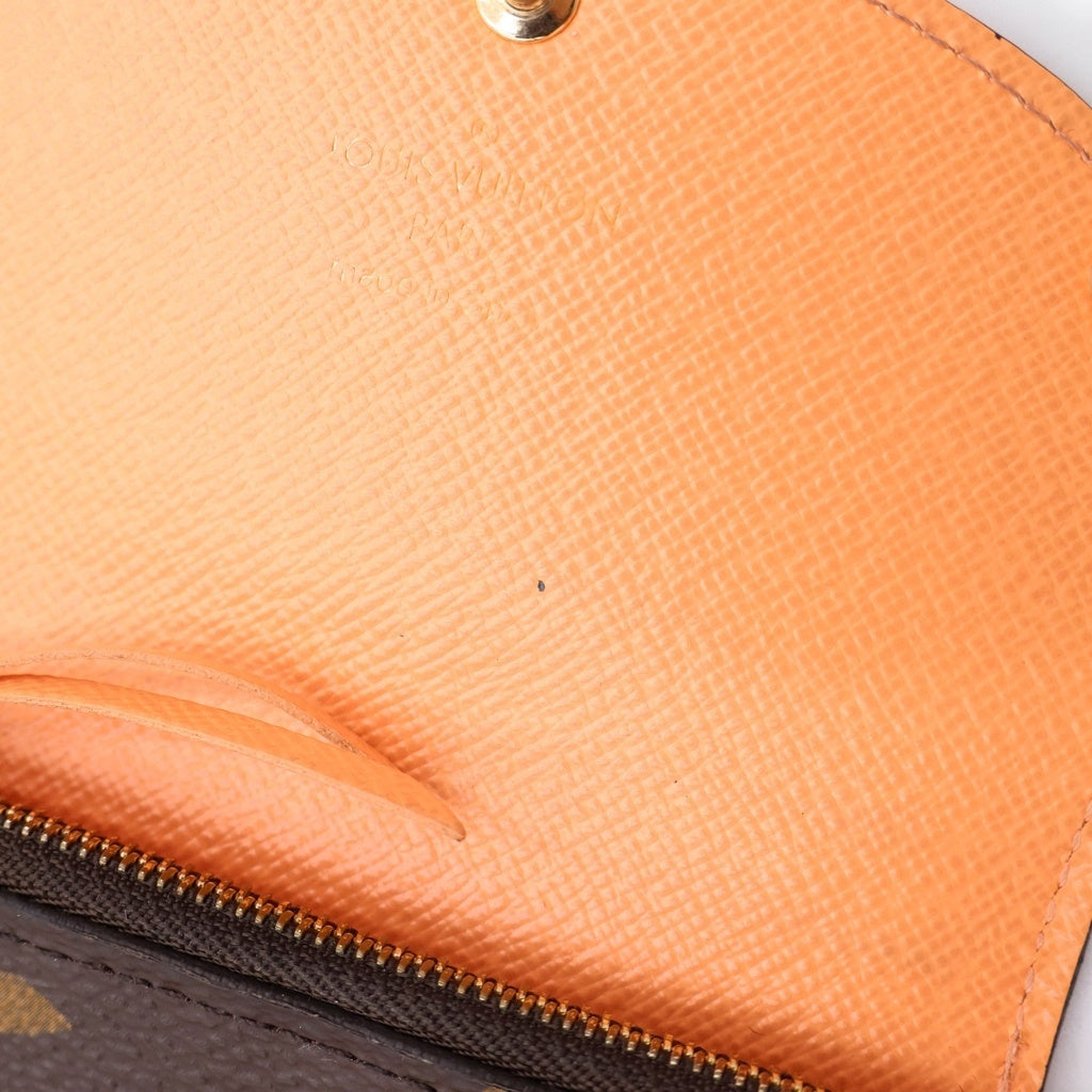 LOUIS VUITTON(ルイヴィトン) ポルトモネ・ロザリ コンパクト ウォレット モノグラム ブラウン/オレンジ M83581