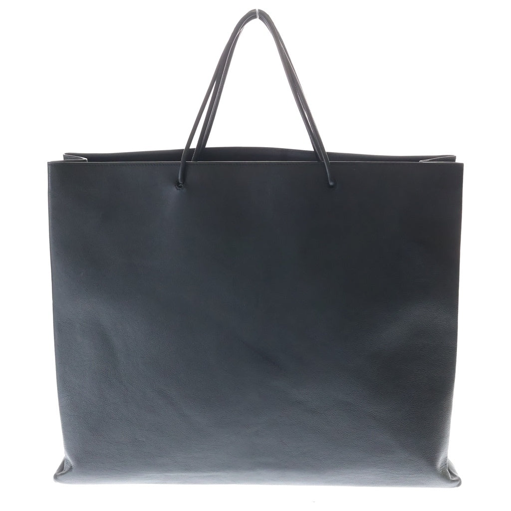 BALENCIAGA(バレンシアガ) LEATHER LOGO SHOPPING TOTE レザー ロゴショッピングトートバッグ ブラック 482543 1060 Y 535269