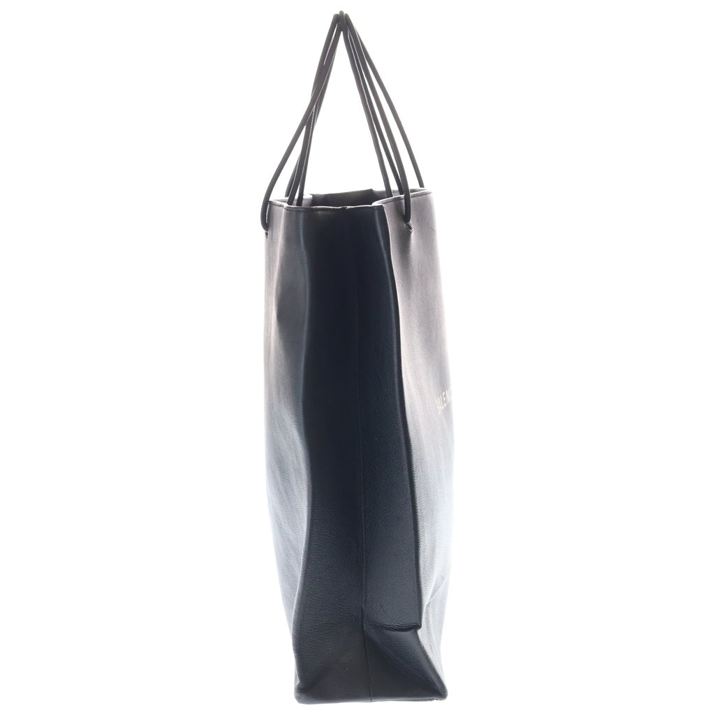 BALENCIAGA(バレンシアガ) LEATHER LOGO SHOPPING TOTE レザー ロゴショッピングトートバッグ ブラック 482543 1060 Y 535269