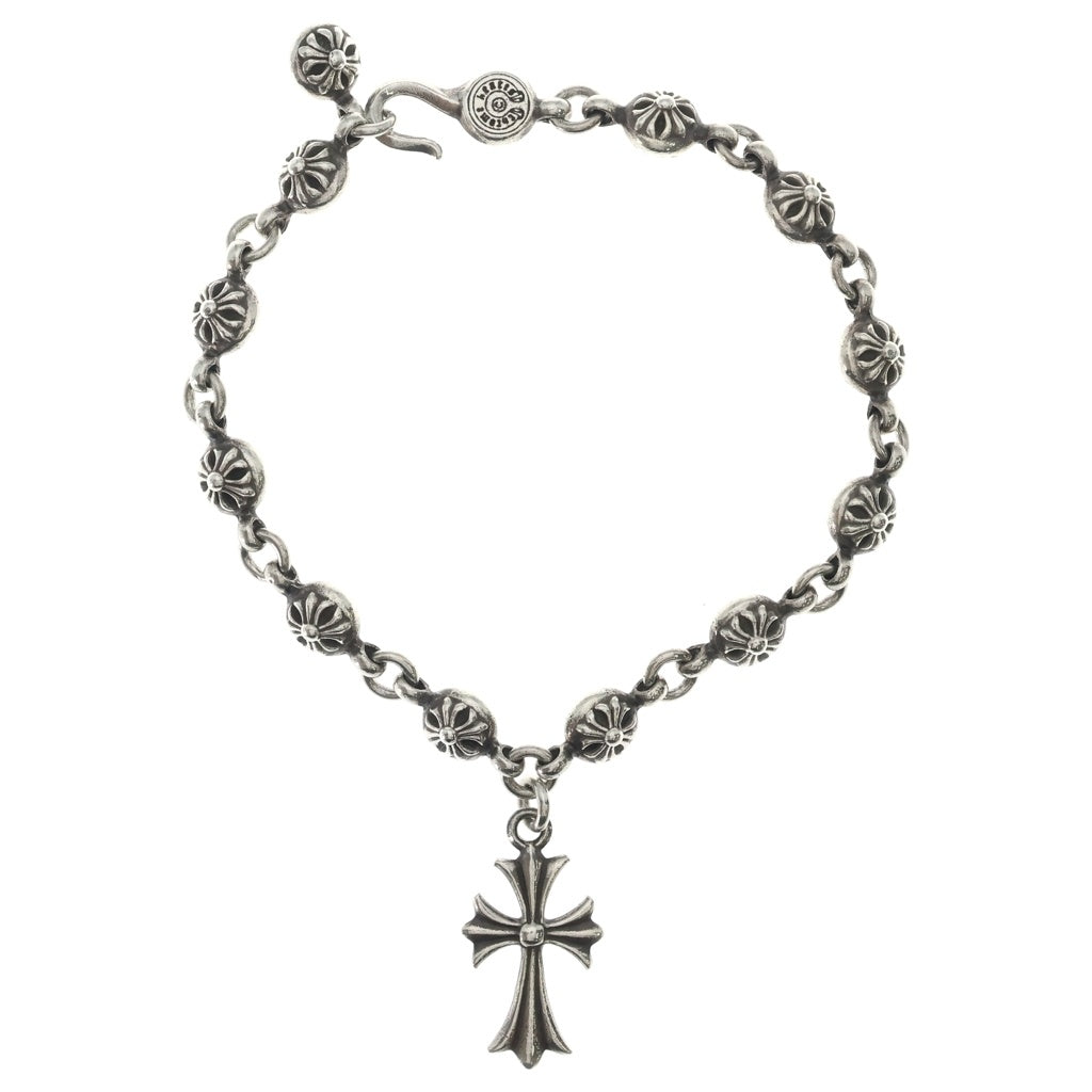 CHROME HEARTS(クロムハーツ) NO1 BALL #1クロスボール タイニーCHクロス付き ブレスレット シルバー