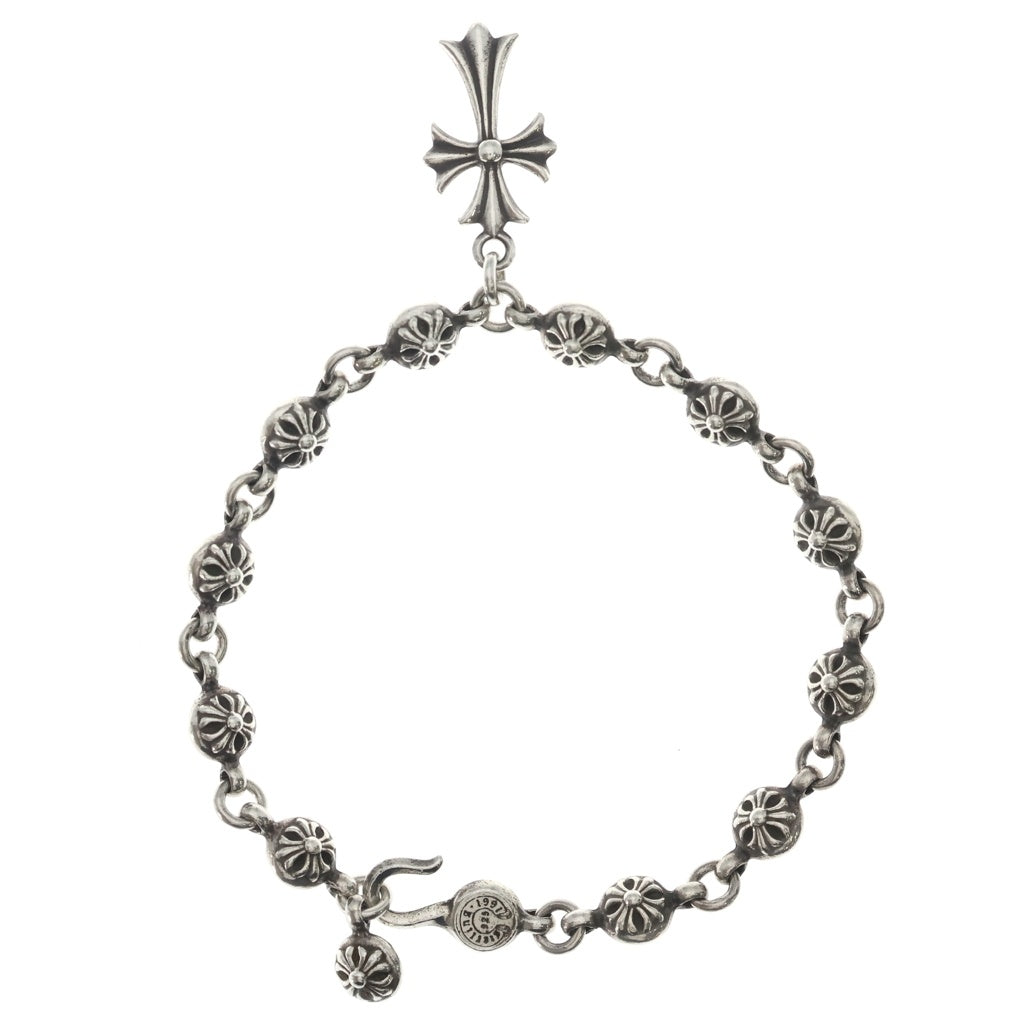 CHROME HEARTS(クロムハーツ) NO1 BALL #1クロスボール タイニーCHクロス付き ブレスレット シルバー