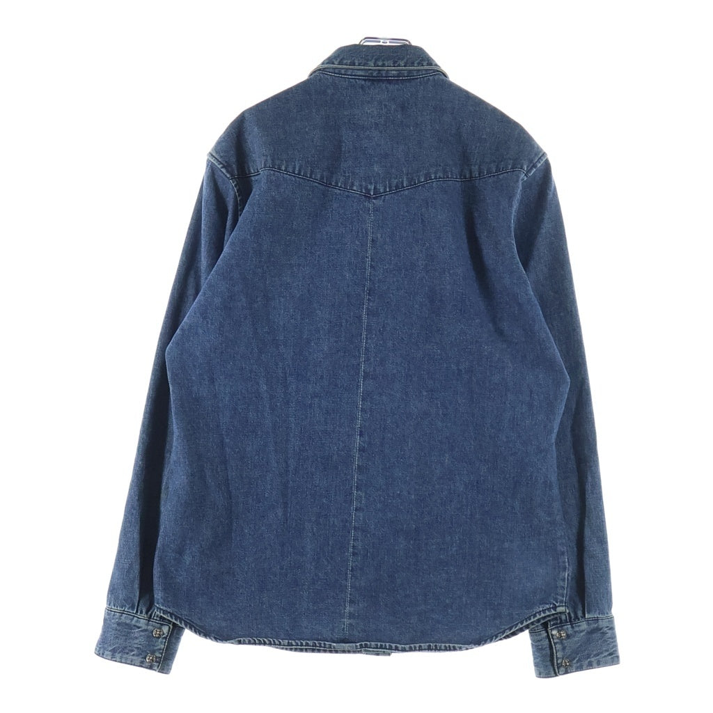 CHROME HEARTS(クロムハーツ) DENIM WESTERN JVPタグ 袖クロスパッチ デニム ウェスタンシャツ 長袖シャツ インディゴ