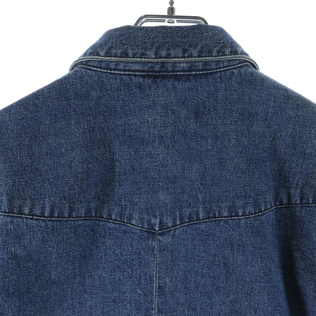 CHROME HEARTS(クロムハーツ) DENIM WESTERN JVPタグ 袖クロスパッチ デニム ウェスタンシャツ 長袖シャツ インディゴ