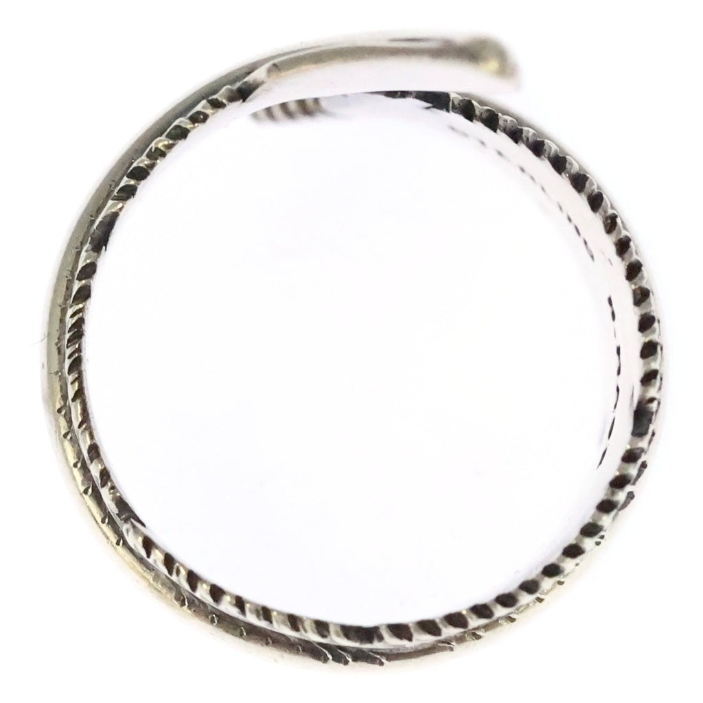 INDIAN JEWELRY(インディアンジュエリー) ナバホ族 H.MACE ハーヴィーメイス フェザー リング シルバー