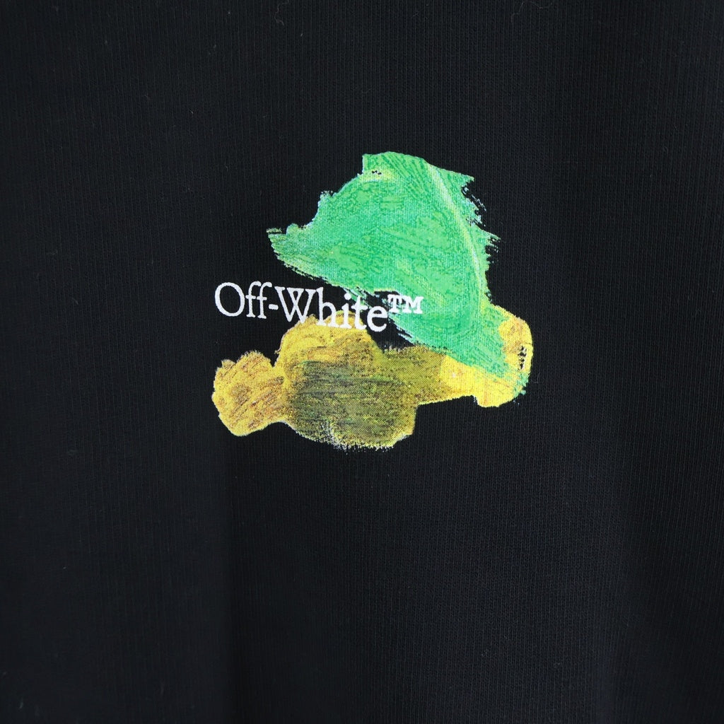 OFF-WHITE(オフホワイト) 23SS BRUSH ARROW SWEATSHIRT ブラッシュ アロー クルーネック プルオーバー スウェット トレーナー ブラック OMBA057S23FLE001