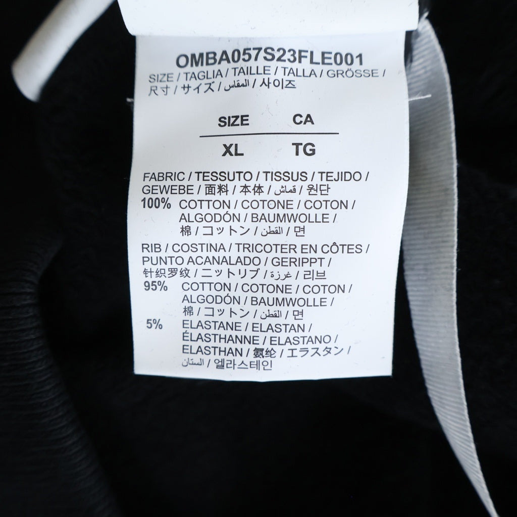 OFF-WHITE(オフホワイト) 23SS BRUSH ARROW SWEATSHIRT ブラッシュ アロー クルーネック プルオーバー スウェット トレーナー ブラック OMBA057S23FLE001