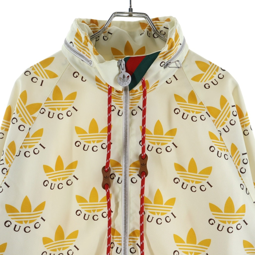 GUCCI(グッチ) 22SS ×ADIDAS トレフォイルプリント ハーフジップ アノラック イエロー 696651 Z8A2I