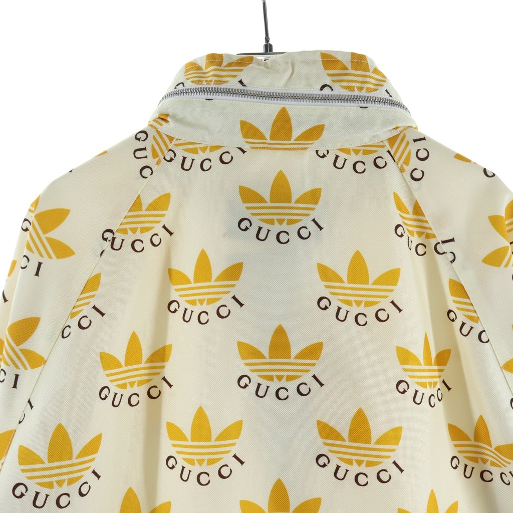 GUCCI(グッチ) 22SS ×ADIDAS トレフォイルプリント ハーフジップ アノラック イエロー 696651 Z8A2I