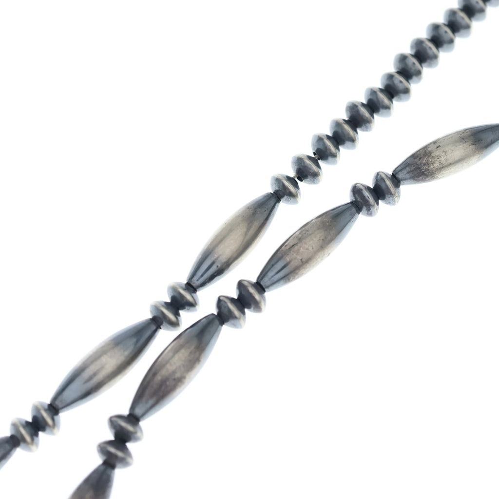 INDIAN JEWELRY(インディアンジュエリー) ナバホ族 パール ビーズ ネックレス シルバー