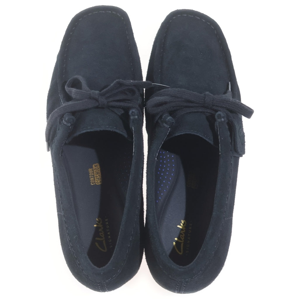 Clarks(クラークス) Wallabee EVO WP ワラビー エヴォ ウォータープルーフ スエード ローカットシューズ ブラック 62003199