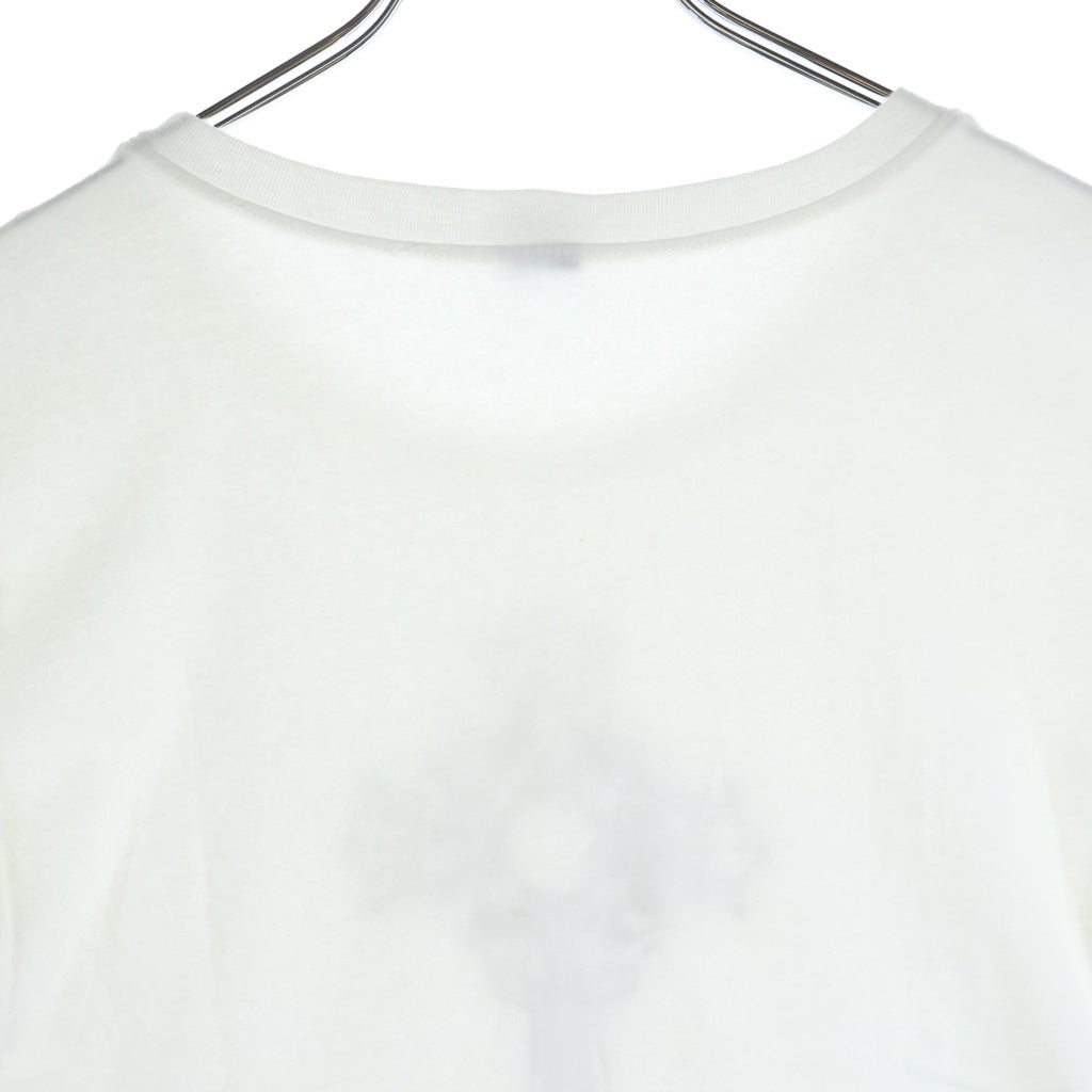 CHROME HEARTS(クロムハーツ) OLD HORSESHOE CROSS S/S TEE オールド ホースシュー CHクロスプリント レディース 半袖 クルーネック Tシャツ ホワイト