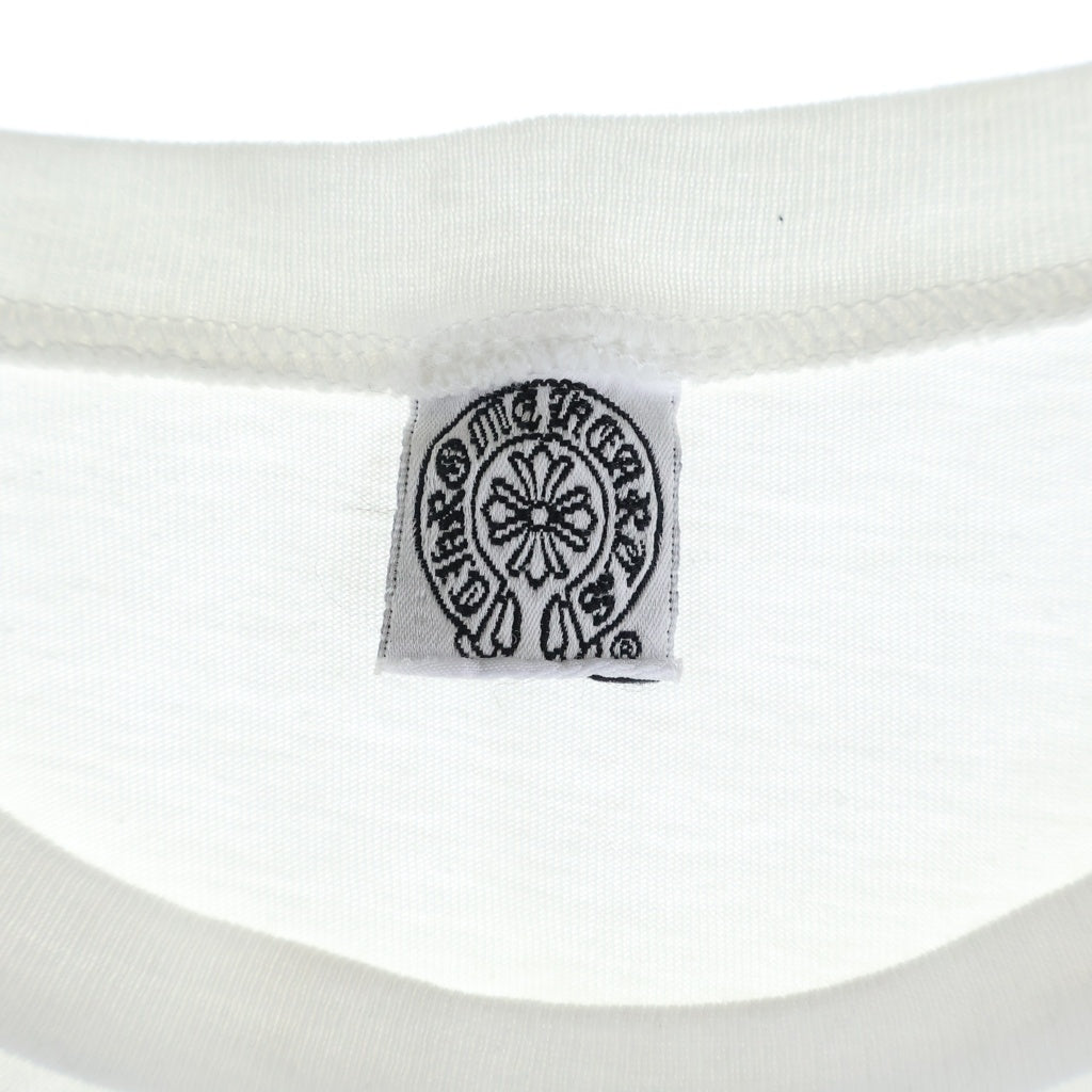 CHROME HEARTS(クロムハーツ) OLD HORSESHOE CROSS S/S TEE オールド ホースシュー CHクロスプリント レディース 半袖 クルーネック Tシャツ ホワイト