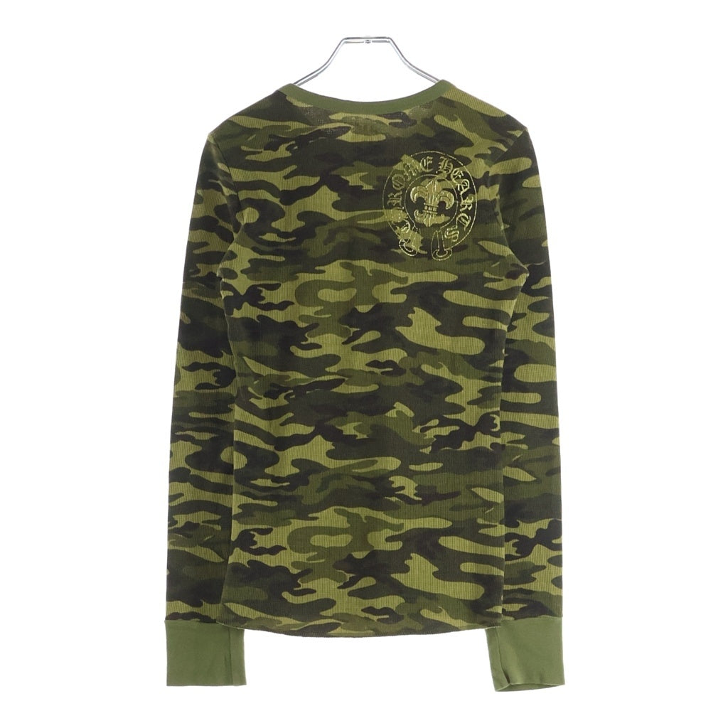 CHROME HEARTS(クロムハーツ) OLD VINE DAGGER THERMAL L/S オールド ヴァインダガー サーマル 長袖 クルーネック カットソー カモフラ マルチカラー