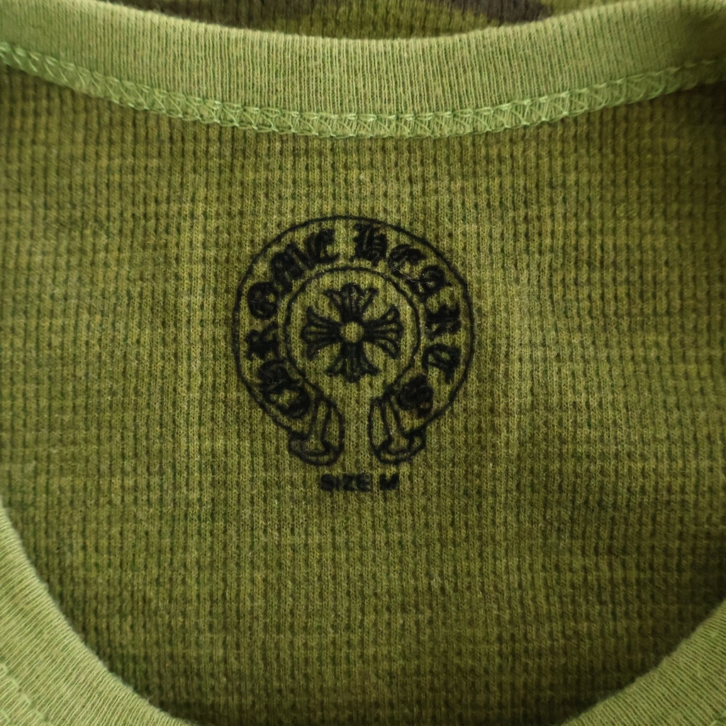 CHROME HEARTS(クロムハーツ) OLD VINE DAGGER THERMAL L/S オールド ヴァインダガー サーマル 長袖 クルーネック カットソー カモフラ マルチカラー