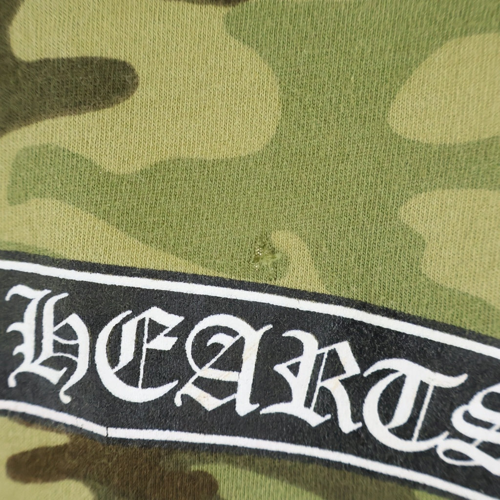 CHROME HEARTS(クロムハーツ) OLD SCROLL LABEL S/S TEE オールド スクロールラベルプリント カモフラ柄 迷彩 クルーネック半袖Tシャツ ショートスリーブカットソー カーキ