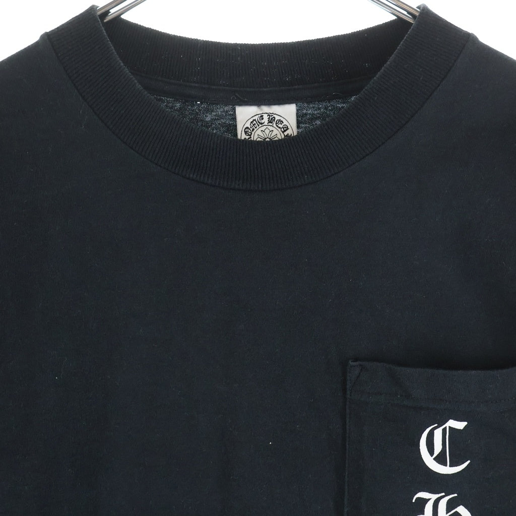 CHROME HEARTS(クロムハーツ) OLD STAR L/S オールド マリブ限定 バックホースシュー アームスタープリント ロングスリーブカットソー 長袖Tシャツ ブラック