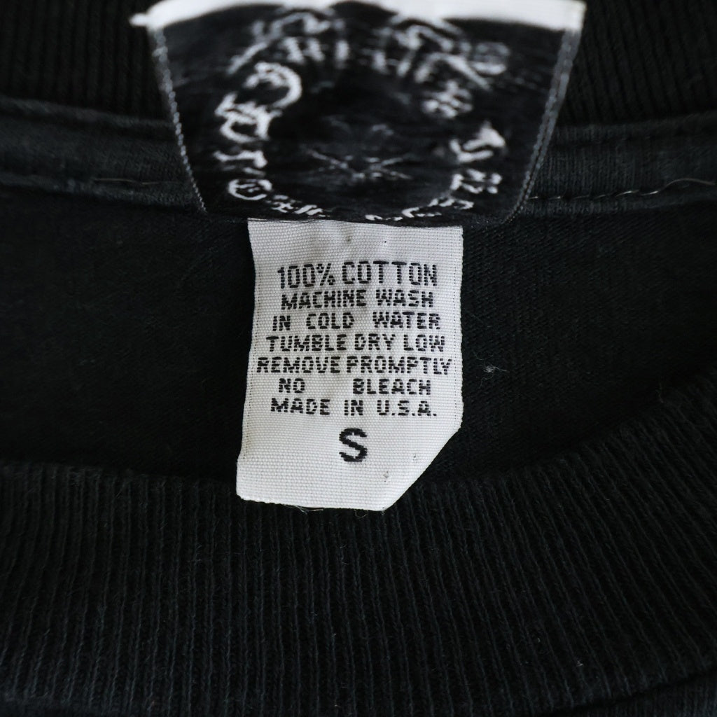 CHROME HEARTS(クロムハーツ) OLD STAR L/S オールド マリブ限定 バックホースシュー アームスタープリント ロングスリーブカットソー 長袖Tシャツ ブラック