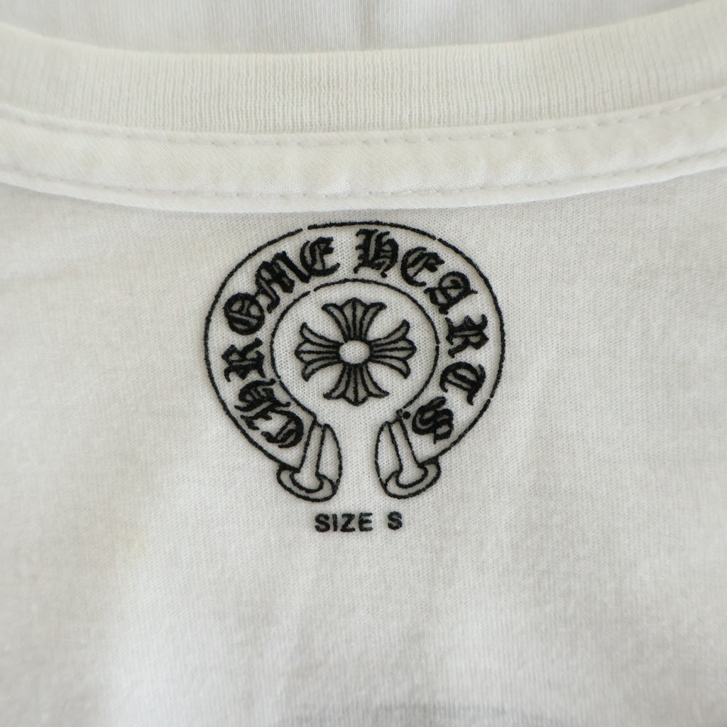 CHROME HEARTS(クロムハーツ) OLD FOTI Harris Teeter S/S TEE オールド フォティ バックプリント Vネック 半袖 Tシャツ カットソー ホワイト
