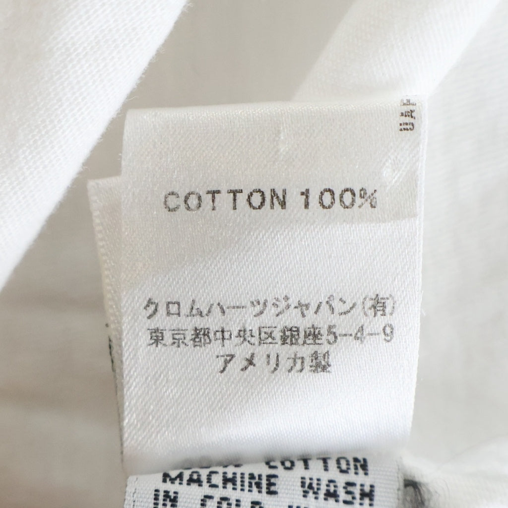 CHROME HEARTS(クロムハーツ) OLD FOTI Harris Teeter S/S TEE オールド フォティ バックプリント Vネック 半袖 Tシャツ カットソー ホワイト