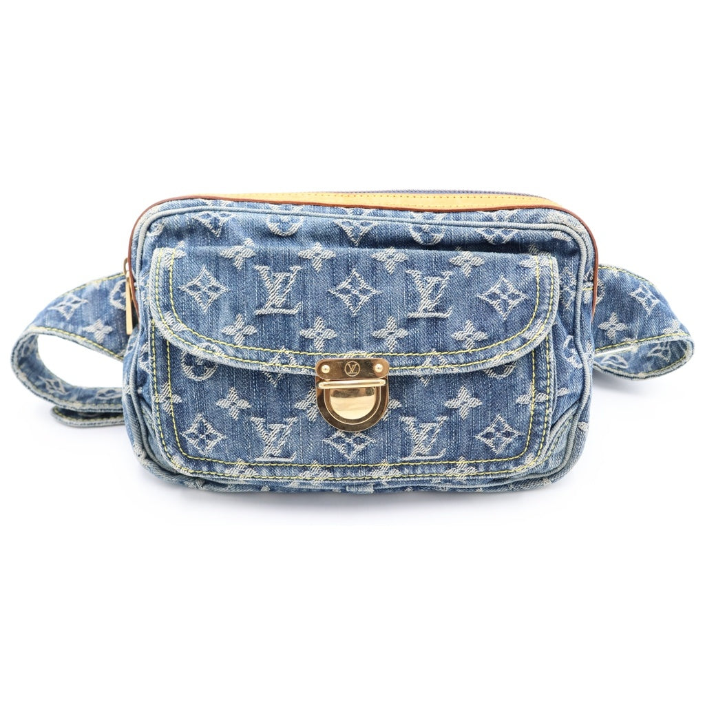 LOUIS VUITTON(ルイヴィトン) モノグラム デニム バムバッグ ウエストバッグ インディゴ M95347