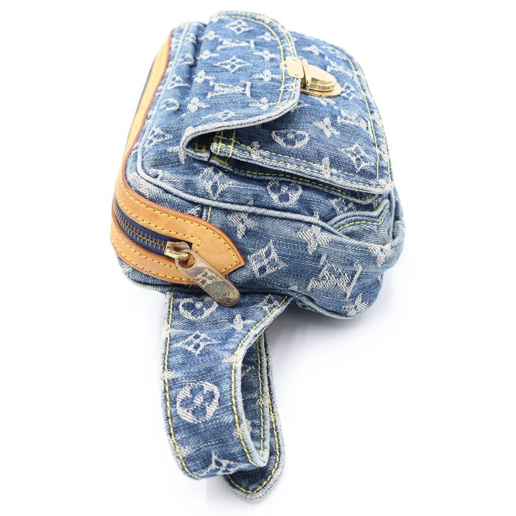 LOUIS VUITTON(ルイヴィトン) モノグラム デニム バムバッグ ウエストバッグ インディゴ M95347