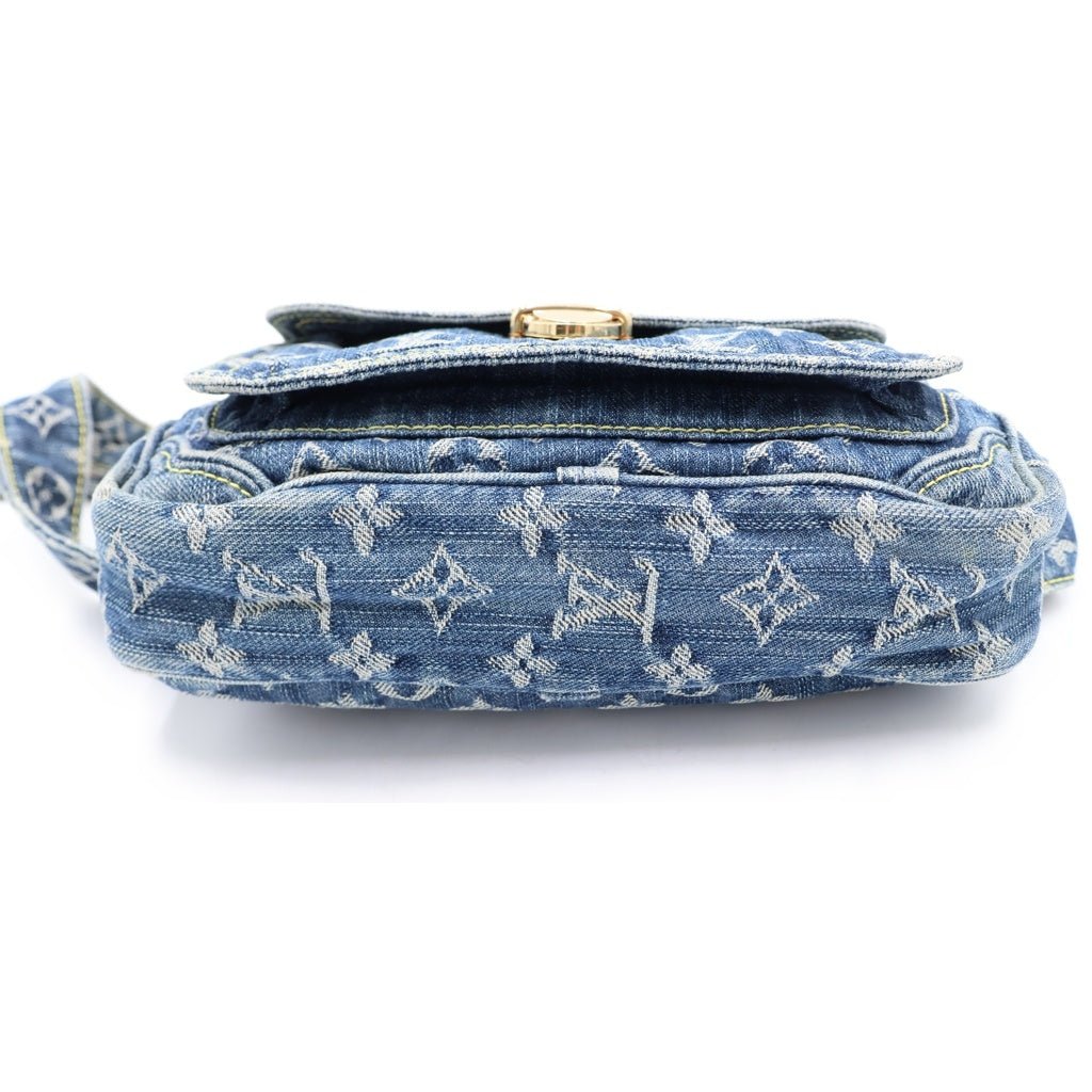 LOUIS VUITTON(ルイヴィトン) モノグラム デニム バムバッグ ウエストバッグ インディゴ M95347