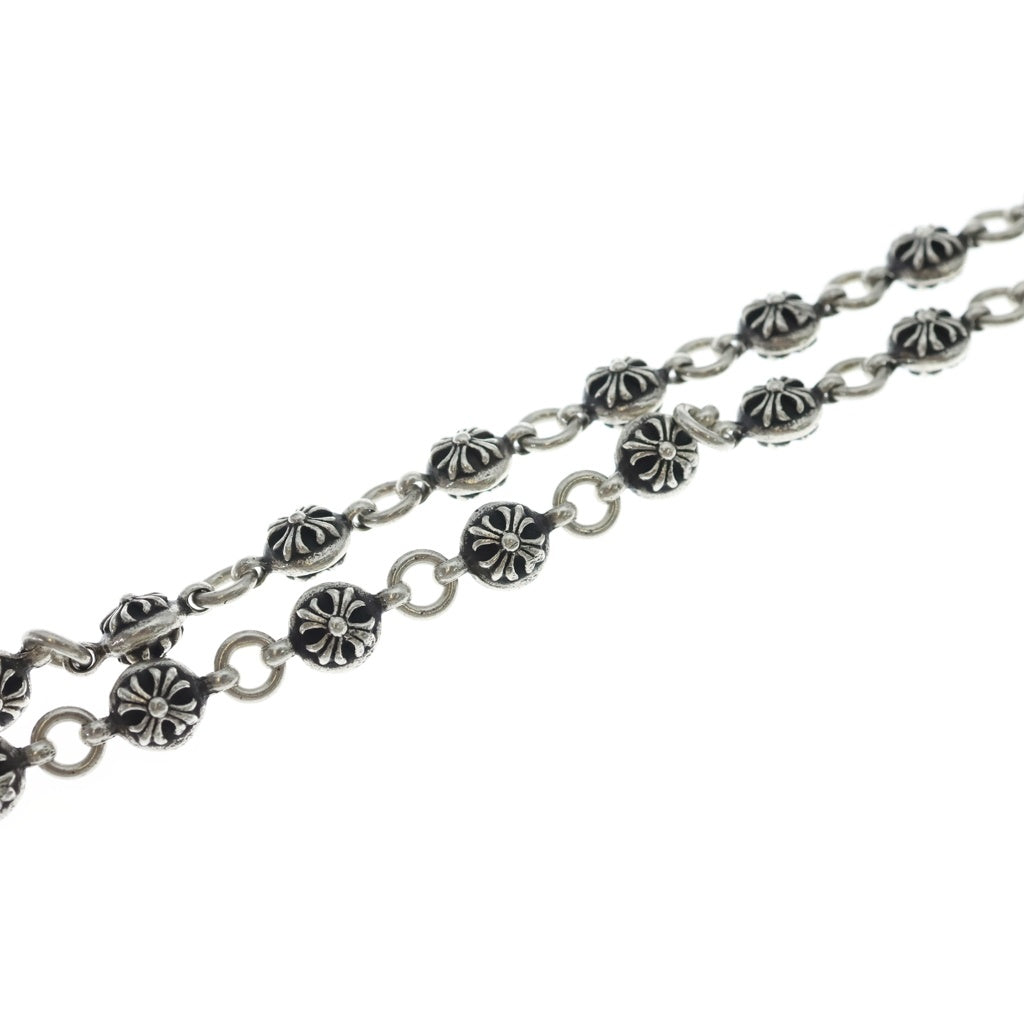 CHROME HEARTS(クロムハーツ) 2BALL LONG-S/1クリップロング#2クロスボール ウォレットチェーン シルバー BCA386