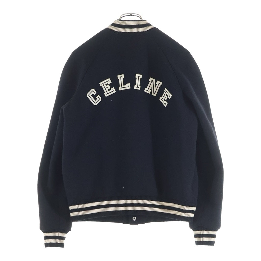 CELINE(セリーヌ) 24SS TEDDY COLLEGE BOMBER JACKET テディジャケット ボンバージャケット ブラック 2V86W896C.38NO