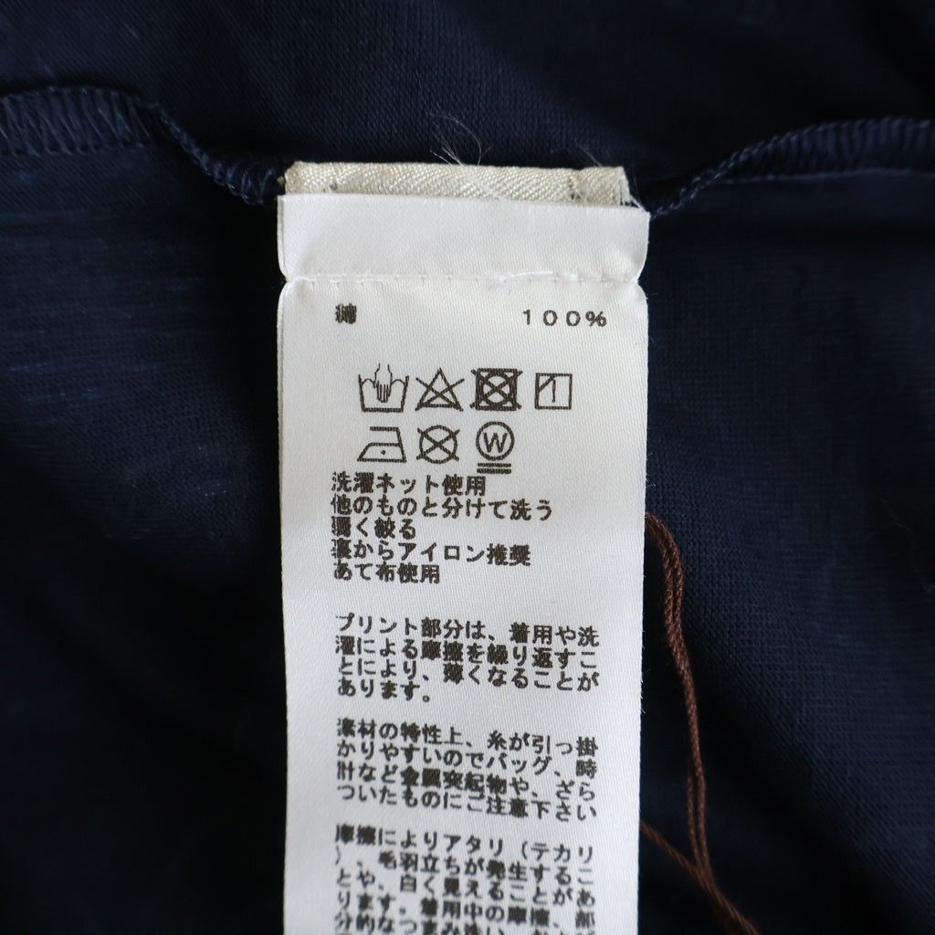 HERMES(エルメス) 22AW カヴァルカード 半袖 クルーネック Tシャツ ネイビー
